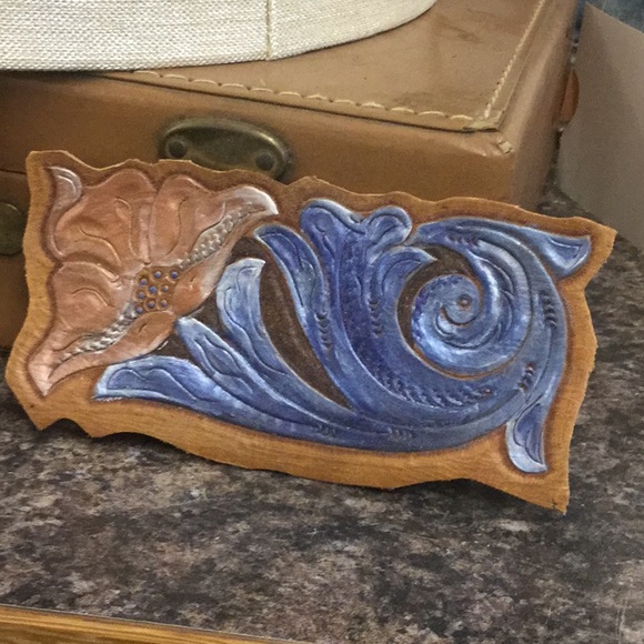 Tooled leather art craft festival farmer’s market boho chic cowgirl rodeo chic - Picture 2 of 6